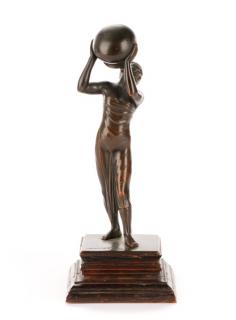 Appraisal: Maung Hpo Hla Pegu Figural Bronze of Woman Maung Hpo