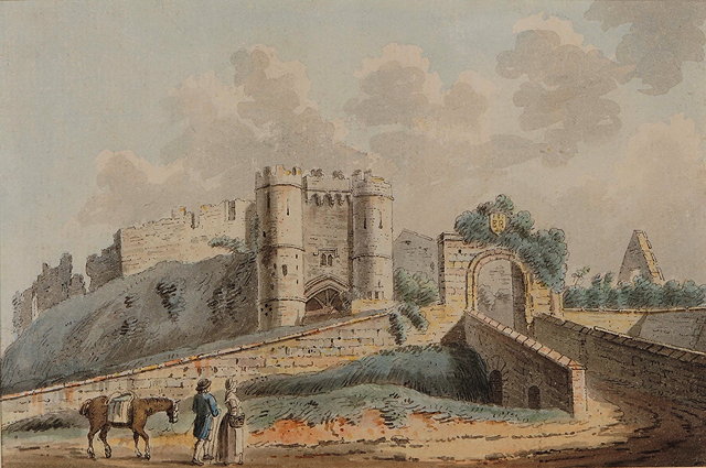 Appraisal: ATTRIBUTED TO MICHAEL 'ANGELO' ROOKER - 'Carisbrooke Castle Isle of