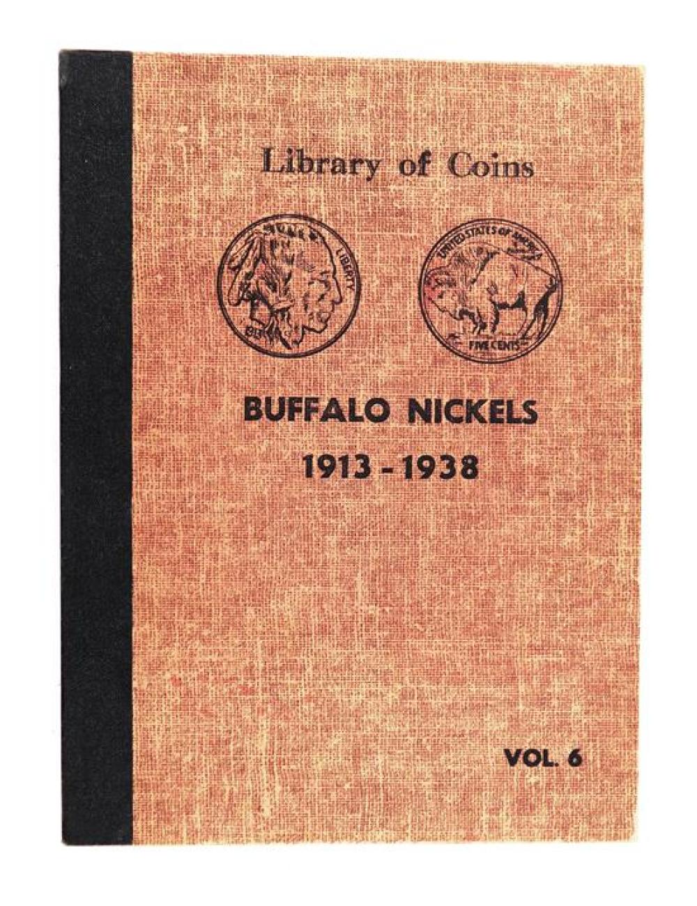 Appraisal: COINS Buffalo nickel album Partially filled missing most early dates