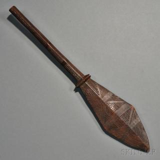 Appraisal: Tongan Islands Carved Wood Club c second half th century