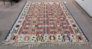 Appraisal: Caucasian Kilim carpet Caucasian Kilim carpet ' x '