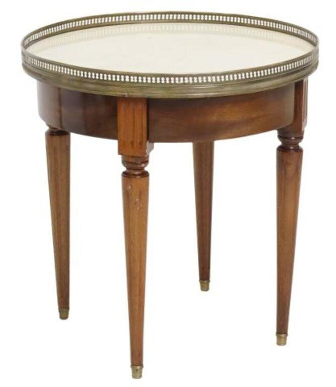 Appraisal: French Louis XVI style mahogany occasional table th c having