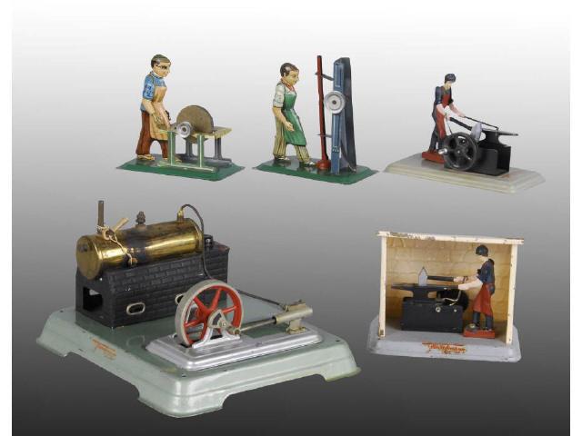 Appraisal: Lot of Fleischmann Steam Accessory Toys Description Includes steam plant