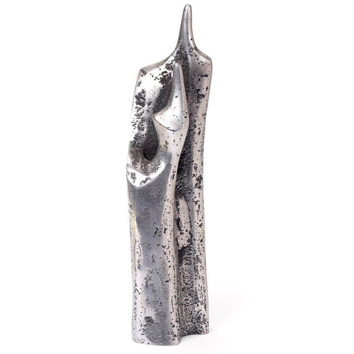 Appraisal: s sculpture possibly by Aaron Betzel cast aluminum initialed AB