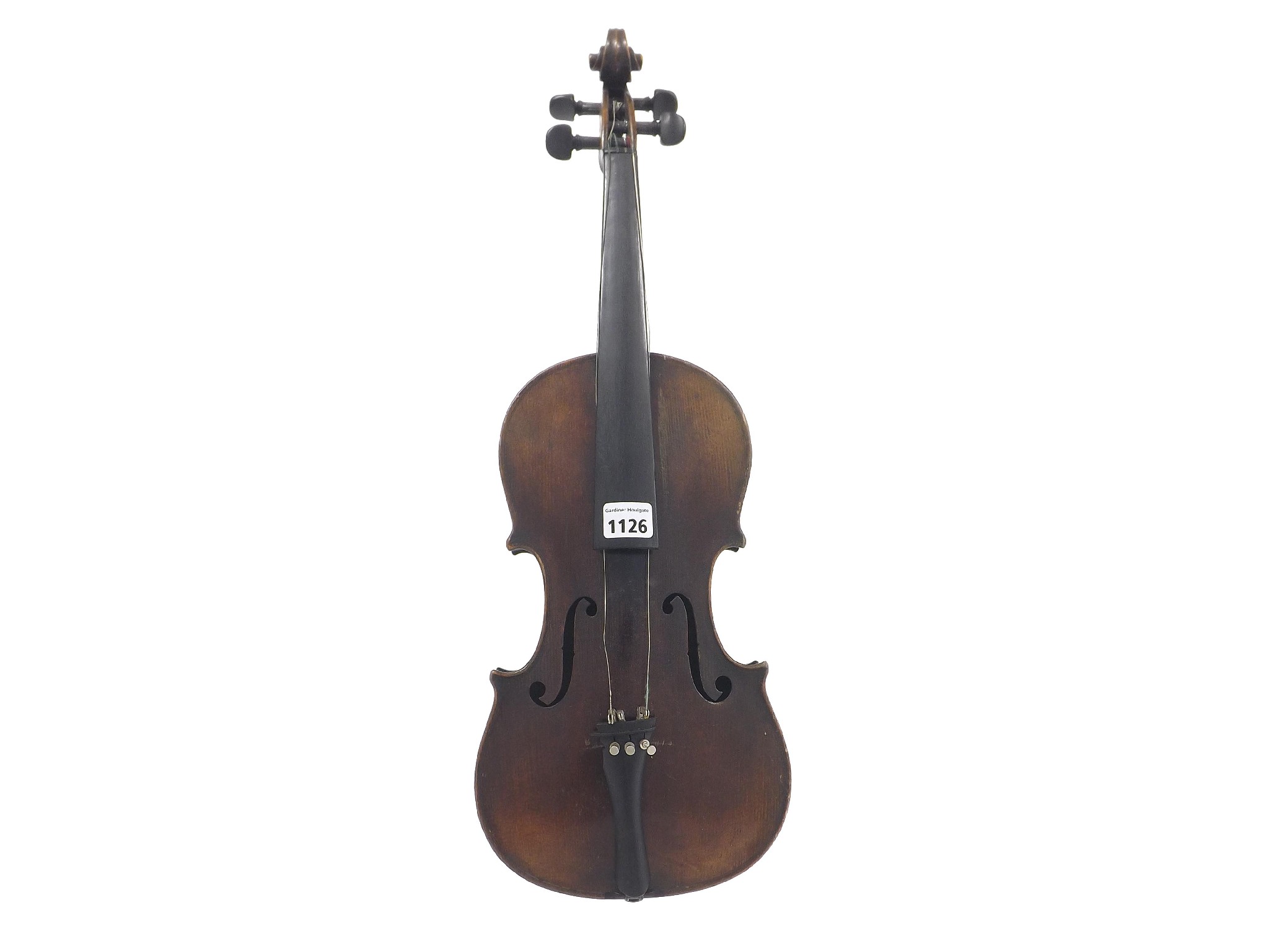 Appraisal: Early th century Stradivari copy violin cm