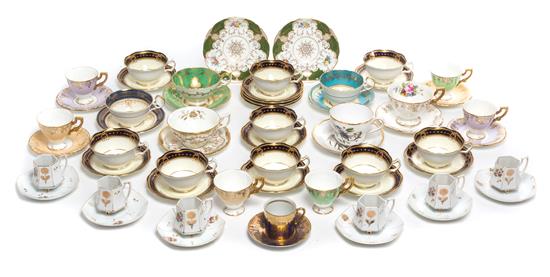 Appraisal: Sale Lot A Collection of Porcelain Tea Cups th century