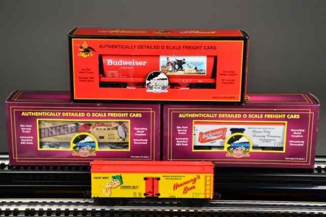 Appraisal: M T H ELECTRIC TRAIN CARS - O SCALEIncluding Budweiser