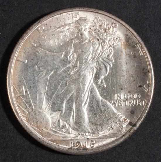 Appraisal: United States walking Liberty type silver half dollar MS- Estimate