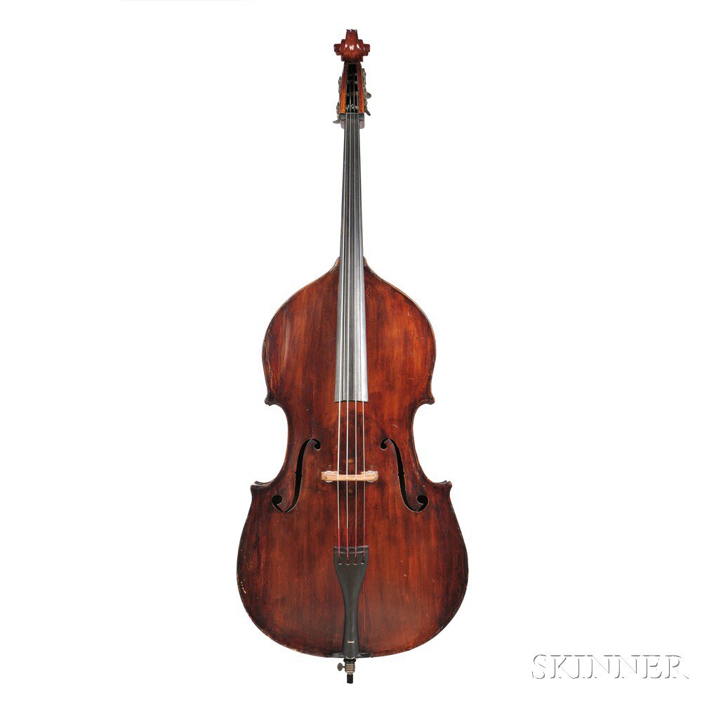 Appraisal: German -size Double Bass c - unlabeled length of back