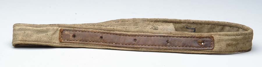 Appraisal: CONFEDERATE CANVAS MUSKET SLING Scarce sewn canvas sling for the