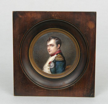 Appraisal: A Fine Portrait on Ivory of Napoleon th Century by