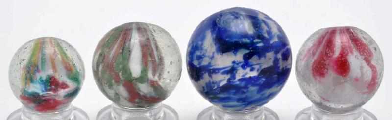 Appraisal: Lot of Single Pontil End of Day Marbles Description The