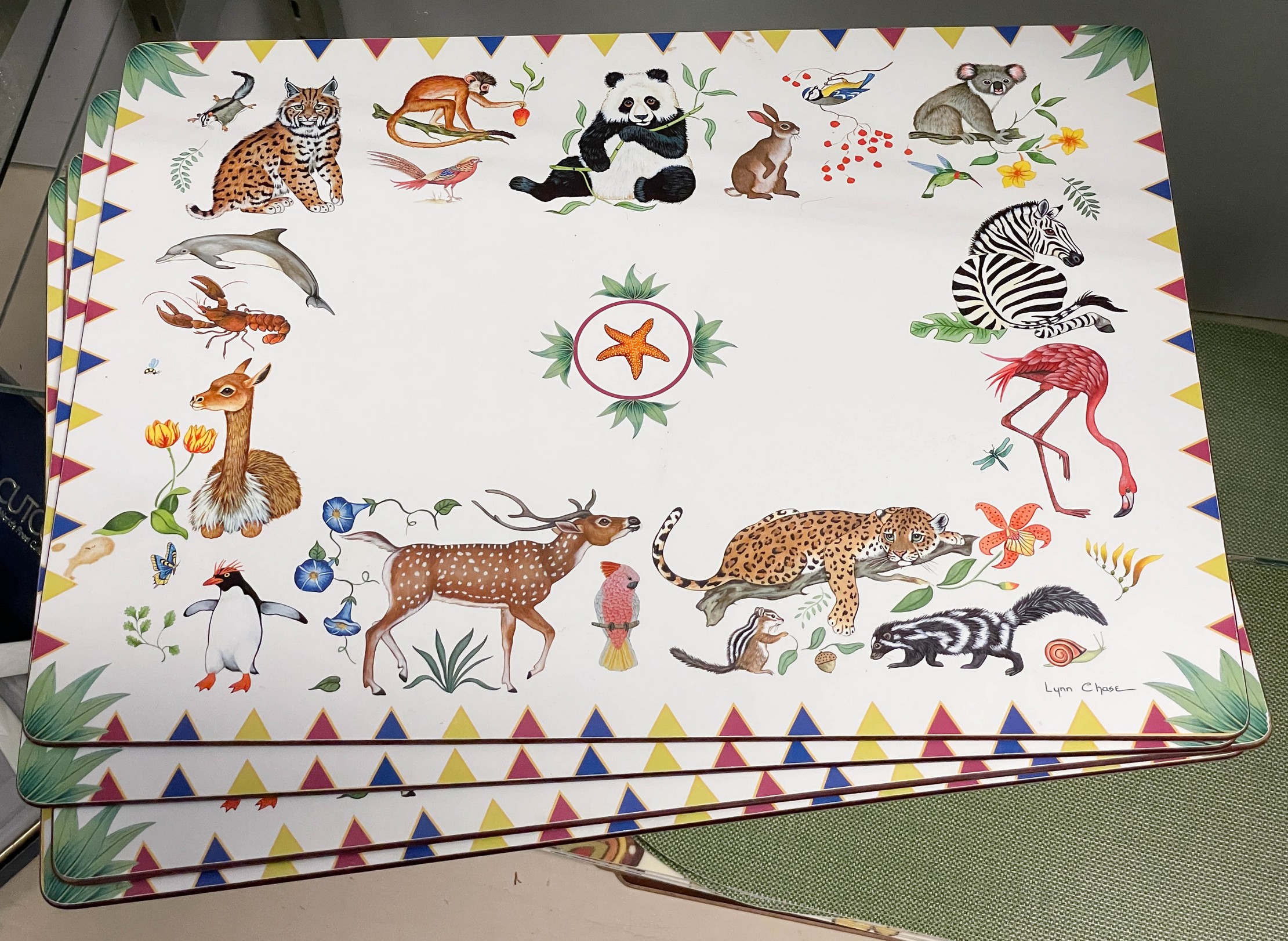 Appraisal: Lynn Chase Designs Harmony melamine placemats - x -