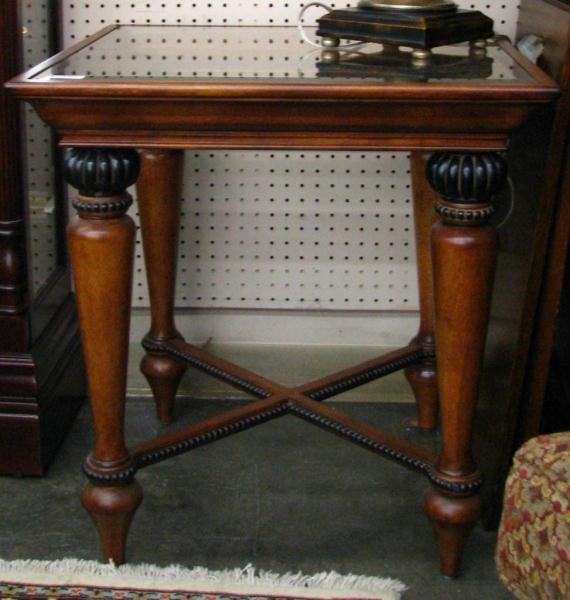 Appraisal: -Piece Decorator End Cocktail and Sofa Table Set with glass