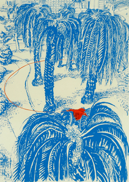 Appraisal: Brett Whiteley - The Fruit Dove in Clark Park lithograph