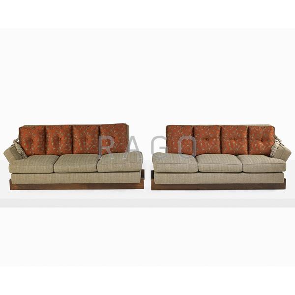 Appraisal: SCOTT CORNELIUS DESIGN STUDIO Pair of sofas Condition Report Features