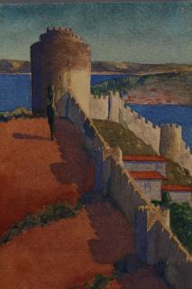 Appraisal: European School Italian Coastal Landscape European School Italian Coastal Landscape