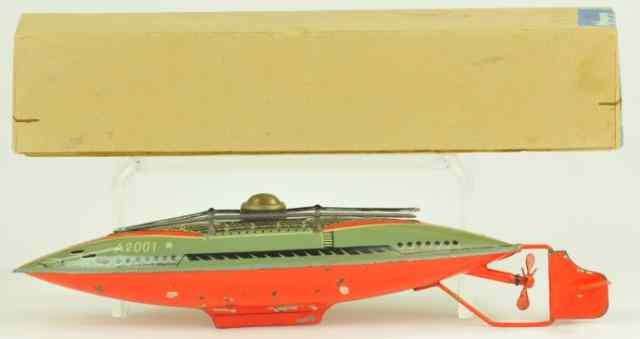 Appraisal: ARNOLD SUBMARINE WITH BOX U S Zone Germany 's sold