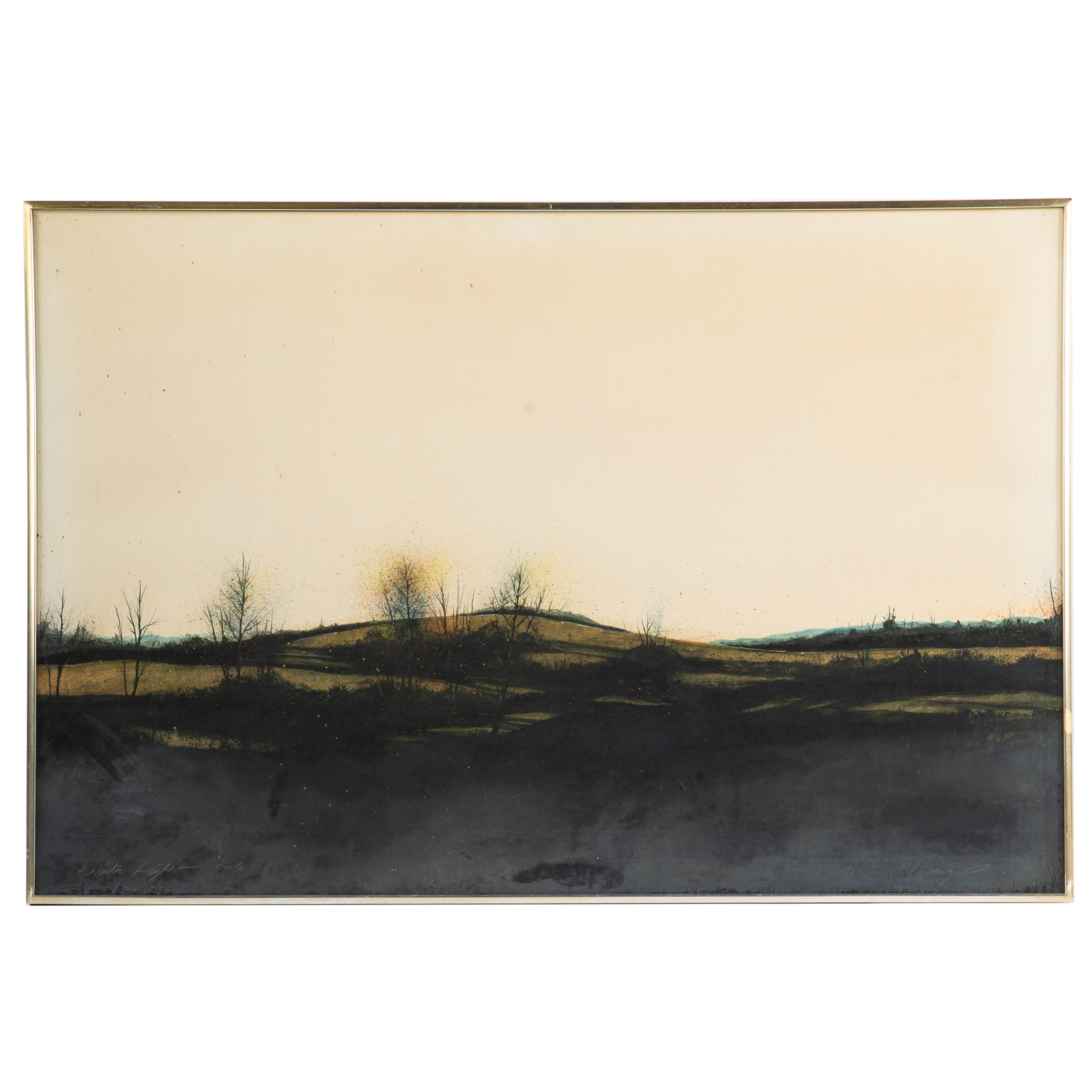 Appraisal: WILLIAM DUNLAP WINTER LIGHT OIL ON PAPER American b Oil