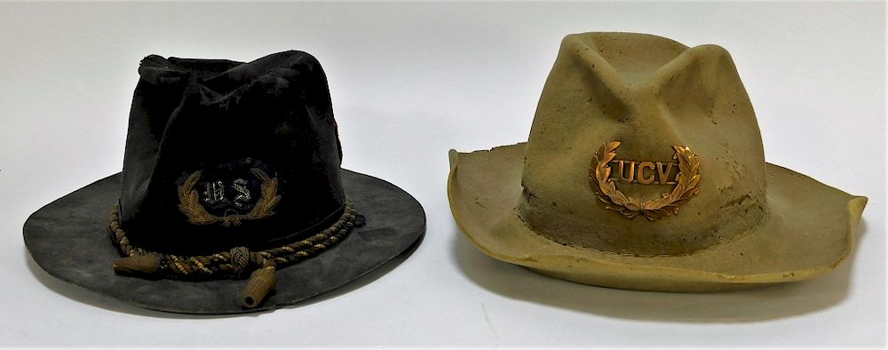 Appraisal: PR United States Civil War Military Cavalry Hats United States