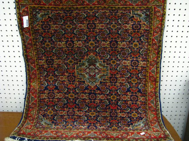 Appraisal: Oriental rug Persian mat approximately '' x '' with traditional