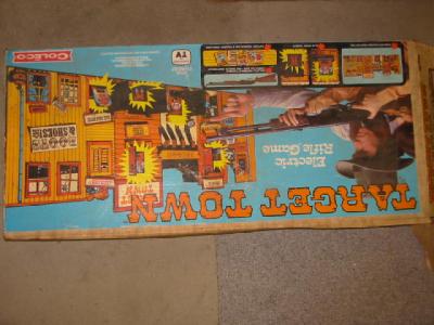 Appraisal: A Coleco Target Town rifle game plastic construction battery powered