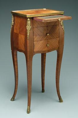 Appraisal: Beaurdeley Louis XV style commode finely crafted with parquetry kingwood