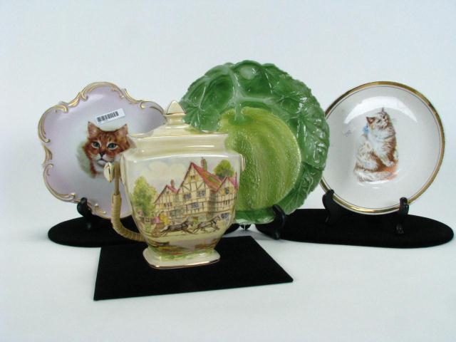 Appraisal: Group of porcelain including Royal Winton biscuit jar ''Happy Days''