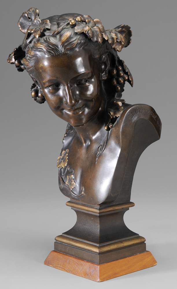 Appraisal: Jean-Baptiste Carpeaux French - L'espi gle bust of Anna Foucart