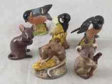 Appraisal: Six Beswick ceramc miniatures being three birds a koala bear