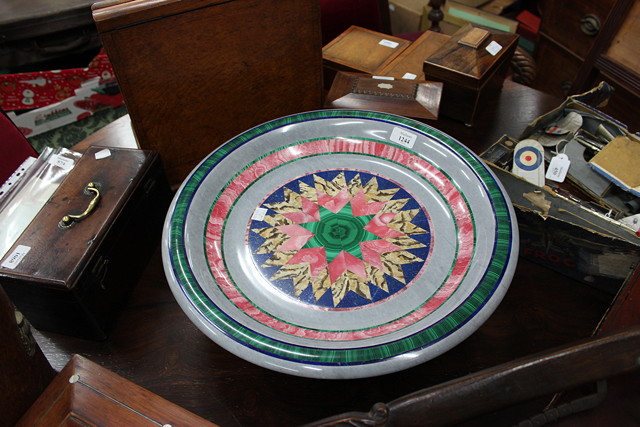 Appraisal: A TH CENTURY MARBLE AND HARDSTONE TAZZA and set with