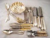 Appraisal: A quantity of continental silver flatware German assay one French