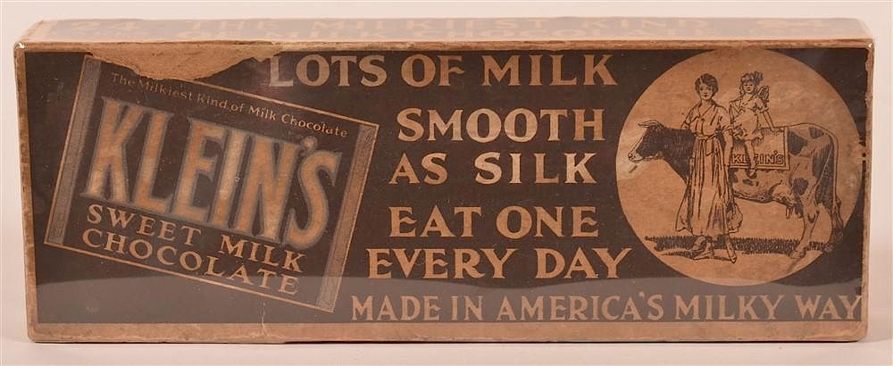 Appraisal: Early s Klines Elizabethtown Chocolate Box Early s Klines Elizabethtown