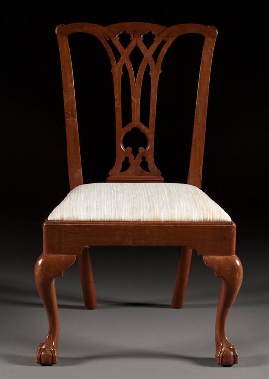 Appraisal: Chippendale mahogany side chair Philadelphia fourth quarter- th century with