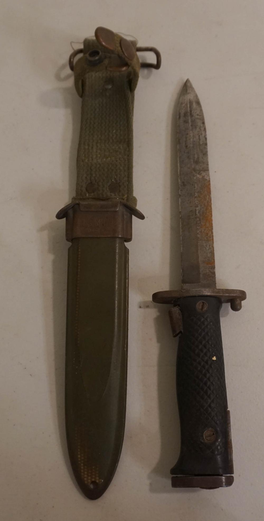 Appraisal: U S ARMY M A BAYONET WITH SHEATHU S Army