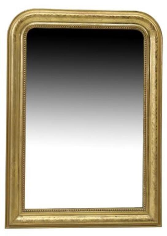 Appraisal: French Louis Philippe period giltwood mirror mid th c shaped