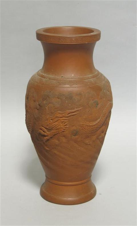 Appraisal: JAPANESE BIZEN STYLE POTTERY VASE Early Meiji period late th