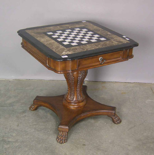 Appraisal: Marble top game table h w