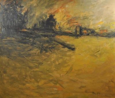 Appraisal: Mary Ray Gehr American - October Landscape Oil on canvas