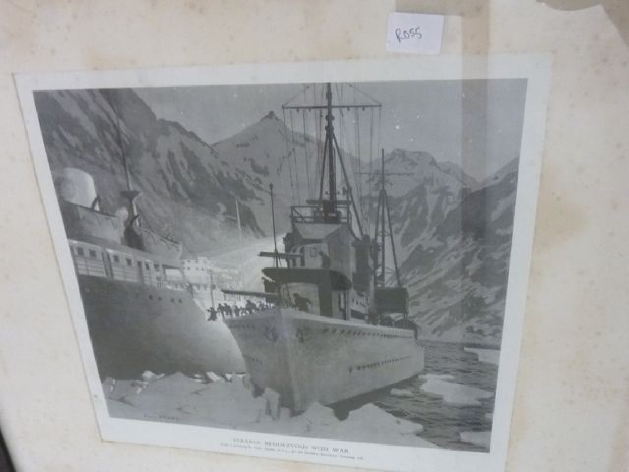 Appraisal: A black and white print after Chas Pears showing a