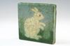 Appraisal: TILE - Circa art pottery tile with raised decoration of