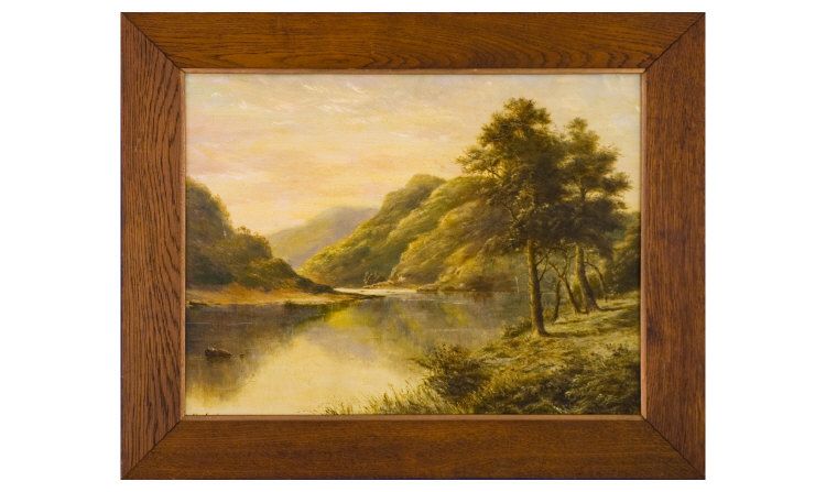 Appraisal: Scottish Highland Landscape Signed to lower left of painting Indistinctly