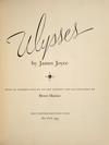 Appraisal: RARE ILLUSTRATED BOOK - 'Ulysses' by James Joyce New York