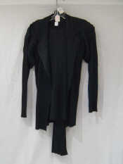 Appraisal: Four piece Issey Miyake black pleated suit Size Extra Small