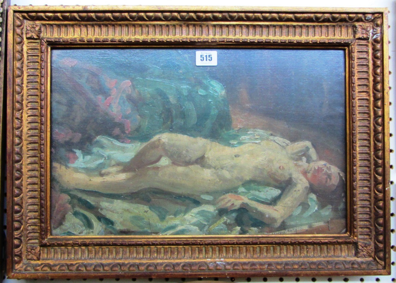 Appraisal: Attributed to Alfred Egerton-Cooper - reclining nude oil on canvasboard