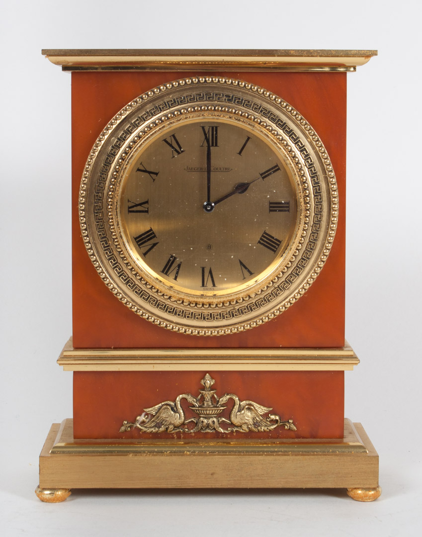 Appraisal: Jaeger le Coultre -day clock in the French Empire manner