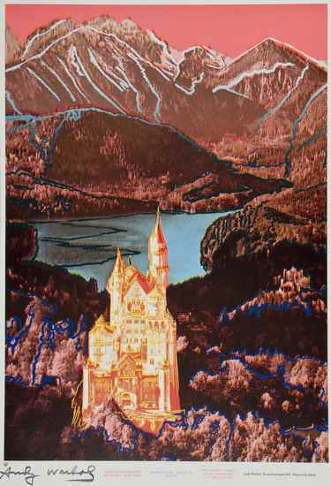 Appraisal: Andy Warhol - Neuschwanstein F S silkscreen printed in colours