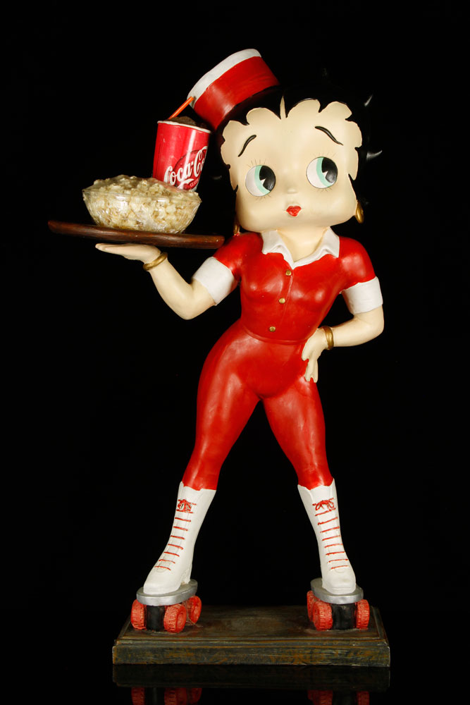 Appraisal: - Betty Boop Tray Stand Betty Boop tray stand composite