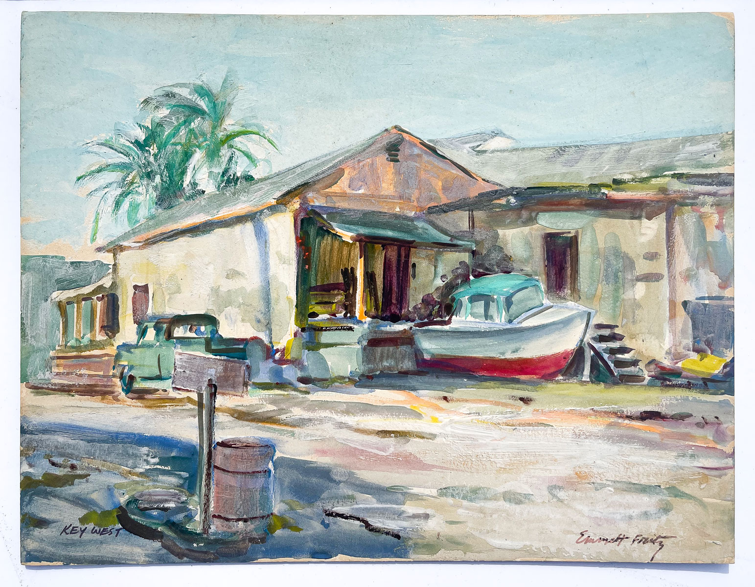 Appraisal: FRITZ Emmett John American - Key West Watercolor and Gouache