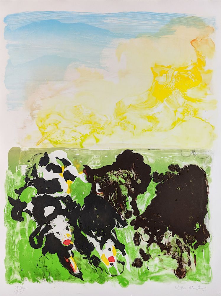 Appraisal: Malcolm Morley - Devonshire Cows Lot Malcolm Morley British th